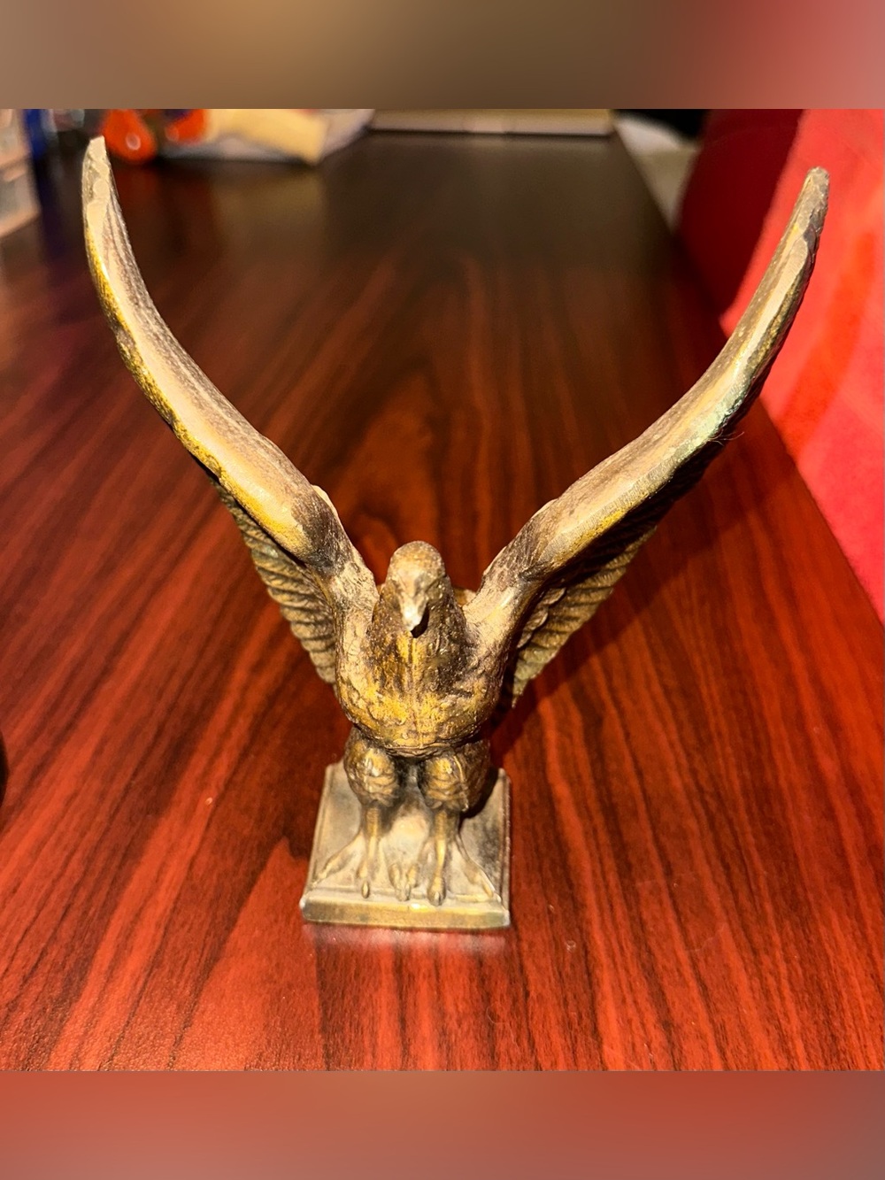 Vintage Cast Metal American Federal Eagle Flagpole Topper / Finial